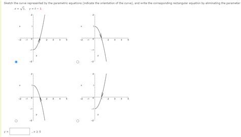 Solved Sketch The Curve Represented By The Parametric Chegg Com