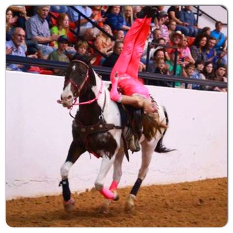 Trick Riding Fitness Horse Cowgirl Leah Self Of The Dynamite Dames