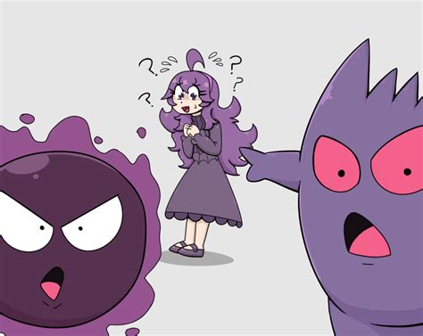 Hex Maniac Gengar And Gastly Pokemon And 2 More Drawn By Putri
