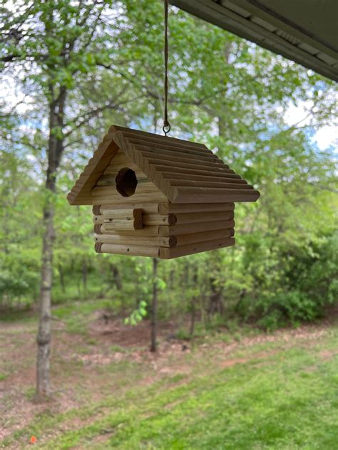 Log Cabin Birdhouse Kit Etsy