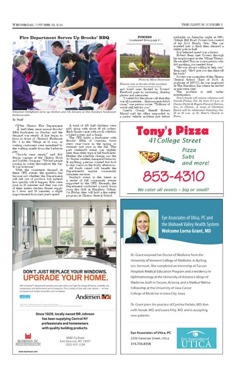 The Clinton Courier 102214 By The Clinton Courier Issuu