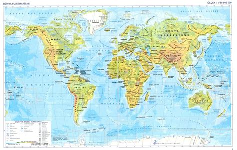 World Map Physical Wall Chart Paper Print Maps Posters In India World Images
