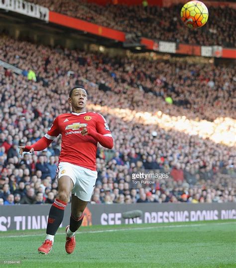 Memphis Depay Of Manchester United In Action During The Barclays
