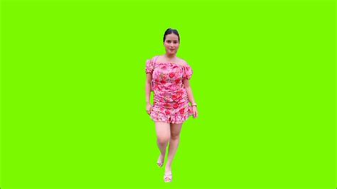 Beautiful Girl Slow Motion Walking Green Screen 😍 Youtube