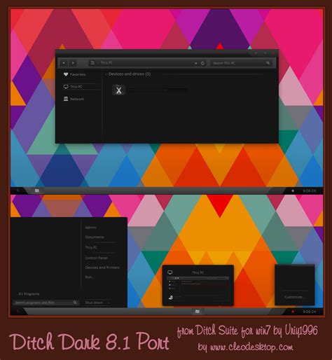 Ditch Dark Theme Windows 81 By Cleodesktop On Deviantart