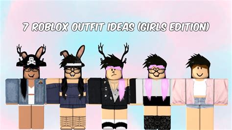 This video is about roblox avatar ideas! 7 Roblox Outfit Ideas (Girls Edition) - YouTube