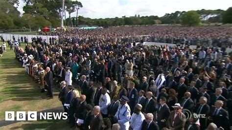 Christchurch Victims Honoured With Memorial Service Bbc News
