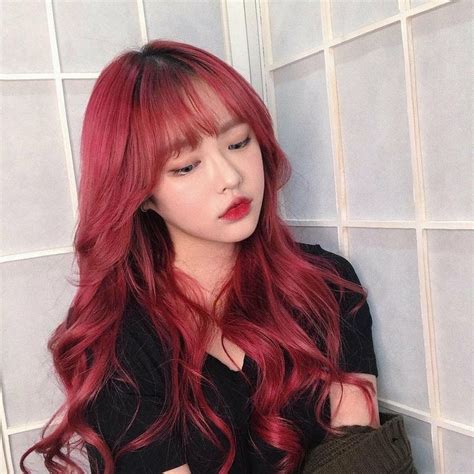 Pin By Marie Lynn On Ulzzang Hairstyle Red Hair Model Girl Hair