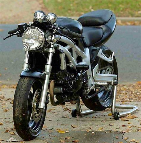 Fun to ride & a joy to watch. Suzuki SV650 ala Cafe racer--love the bars, but not ...