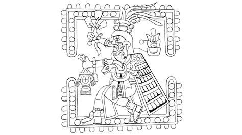 Dibujo De Mitolog A Azteca Para Colorear Y Pintar