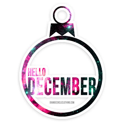 Hello December Hello December December Christmas Bulbs