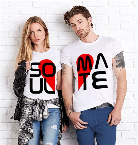 Every year brands come up with unique designs to make people look stylish. Soulmet Couple T-shirt | T-shirt Loot - Customized T ...