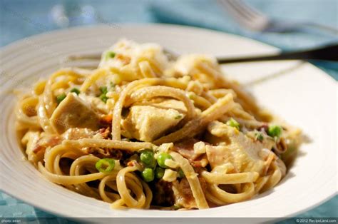 Add the pancetta and garlic and saute until it is brown and crisp, about 8 minutes. Chicken Carbonara Recipe | RecipeLand.com