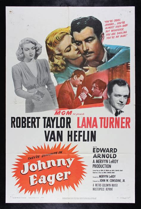 johnny eager cinemasterpieces original movie poster 1950r lana turner ebay movie posters
