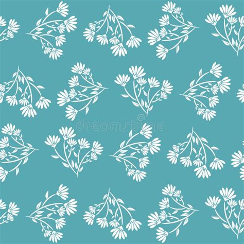 Abstract Floral Seamless Pattern With Leaves Stock Vector
