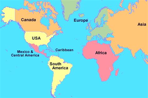 Beberapa benua yang terdapat dalam peta. Sebutkan Benua Yang Ada Di Dunia - Coba Sebutkan