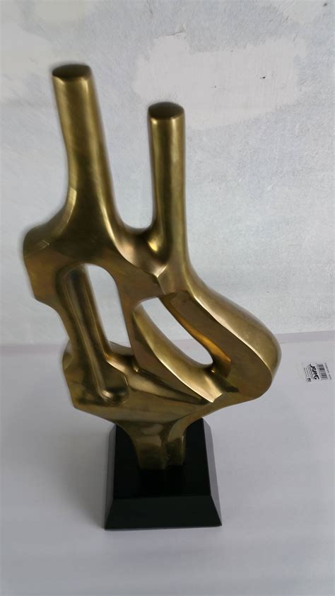 Modernist Abstract Brass Table Sculpture At 1stdibs