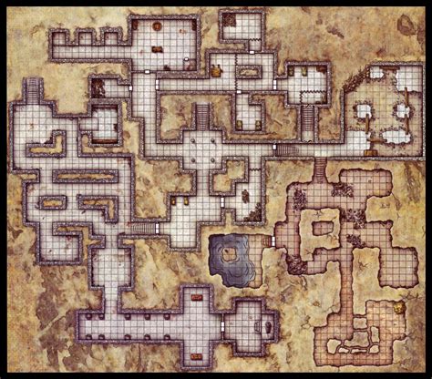 Crypt Map Dd In Dungeon Maps Map Layout Fantasy Map