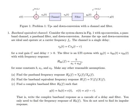 solved figure 1 problem 1 up and down conversion with a