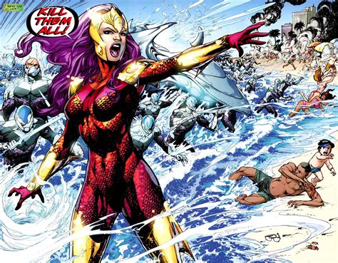 Siren DC Cómics Hermana de Mera Aquaman Historietas Personajes de dc comics
