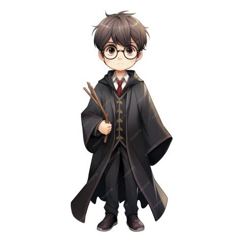 Premium AI Image | Wizardry Unleashed Harry Potter Takes on Anime Full