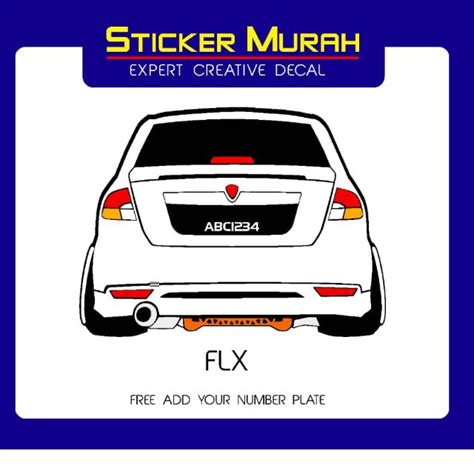 Jangan terus pulas kunci tanpa lampu mnyala di paparan meter!! Stiker kereta. Stiker proton saga FLX | Shopee Malaysia