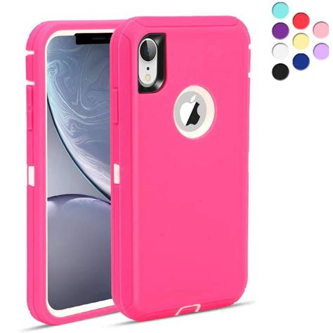 Iphone Xr Heavy Duty Defender Case {shock Proof Shatter Resistant 3 Layer Rubber Compatible