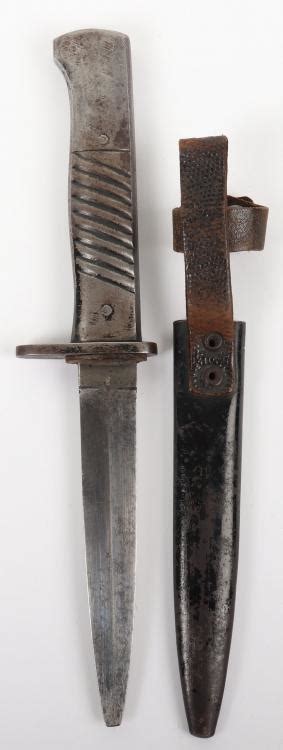 Scarce Ww1 German All Steel Handle Trench Knife