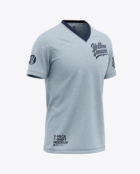 Download View Mens V-Neck Soccer Jersey Mockup Back Half Side View ...