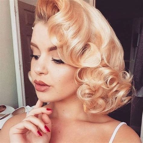 30 Vintage Pin Curls Short Hair Fashion Style