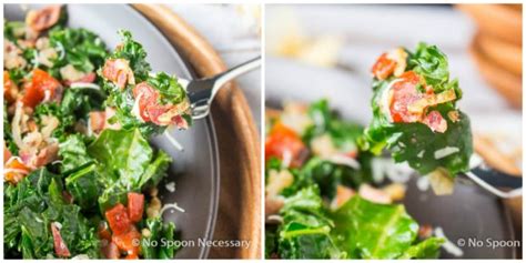 Warm Kale Salad With Bacon Crispy Shallots Walnuts Red Peppers