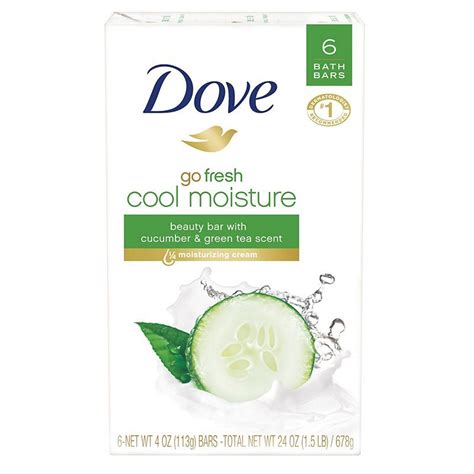 Dove Go Fresh Cucumber And Green Tea Beauty Bar 6 Pk Shop Cleansers
