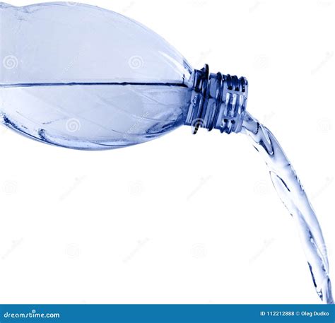 Water Pouring Out Of Plastic Bottle Isolated Stock Photo Image Of