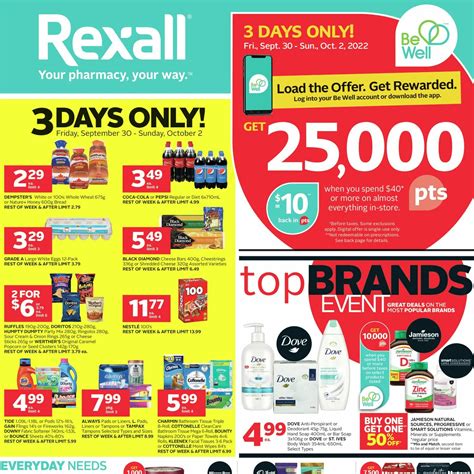Rexall Weekly Flyer Weekly Savings On Sep 30 Oct 6