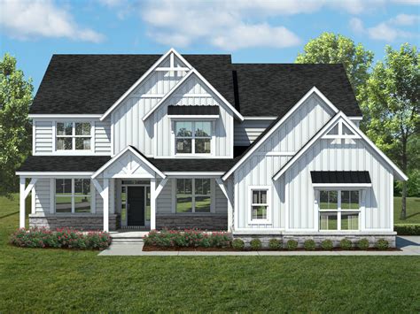 Shenandoah Farmhouse Front Elevation 20200507 Lombardo Homes