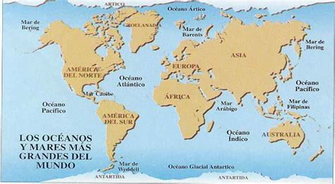 Resultado De Imagen Para Los Mapas Y Oceanos En Un Mapa Planisferio
