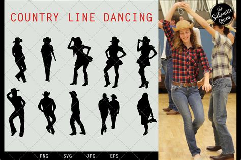 Country Line Dancing Svg File Western Svg Cut File