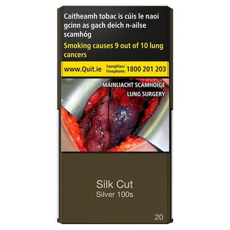 Silk Cut Silver 100s Cigarettes 20 Pack Storefront En