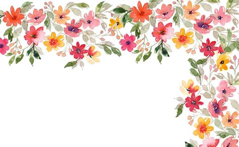 Floral Watercolor Computer Wallpapers Top Free Floral Watercolor
