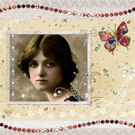 Vintage Lady Beautiful Collage Free Stock Photo Public Domain Pictures