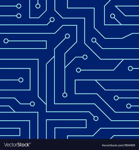 Circuit Board Seamless Pattern Royalty Free Vector Image