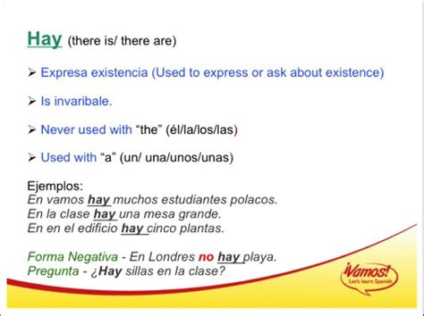 Uses Of Hay Spanish