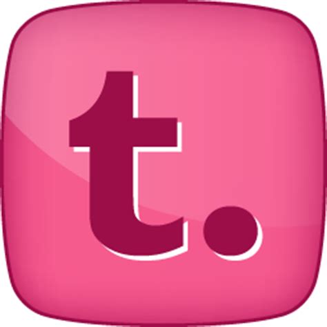 Pink Tumblr Hover Icon PNG ClipArt Image IconBug Com