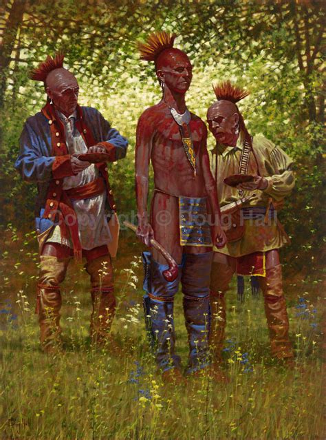 Shawnee Red By Doug Hall 031 30×40 Indian Paintings French