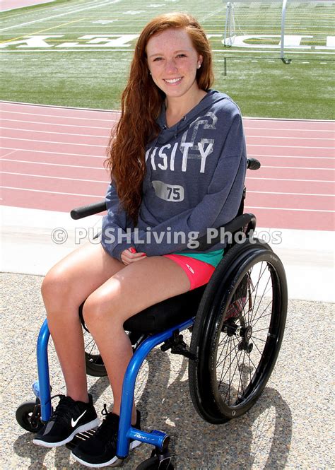Pushliving Disability Stock Images Young Woman In A Wheelchair At A
