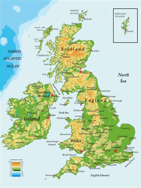 Dettagliata, potente, map completamente offline. Cartina topografica dell'Inghilterra (inglese ...
