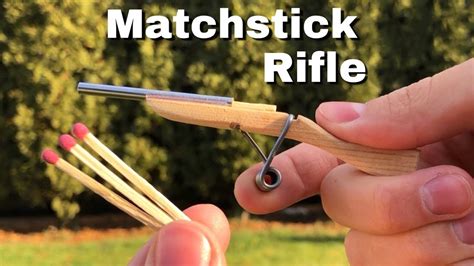 Diy Miniature Rifle How To Make A Mini Matchstick Gun Youtube