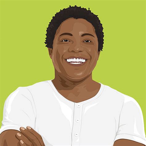 Best Clip Art Of African American Headshot Illustrations Royalty Free