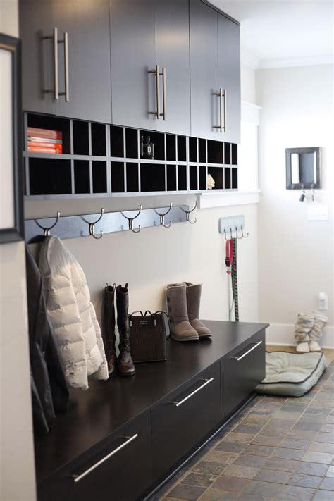 Find your cabinet style with kitchen craft's room cabinets gallery, featuring kitchens, bathrooms, laundry rooms, offices and more. Kitchen Krafts modern mud room, Black cabinets with ...