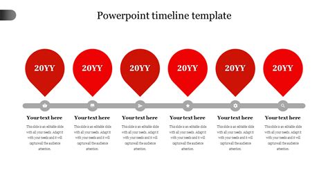 Beautiful Powerpoint Timeline Template Presentation 6 Node